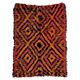 Tapis vintage géométrique Tulu en laine années 1960