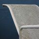 1960 perforated metal garden armchairs