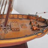 Wooden boat model