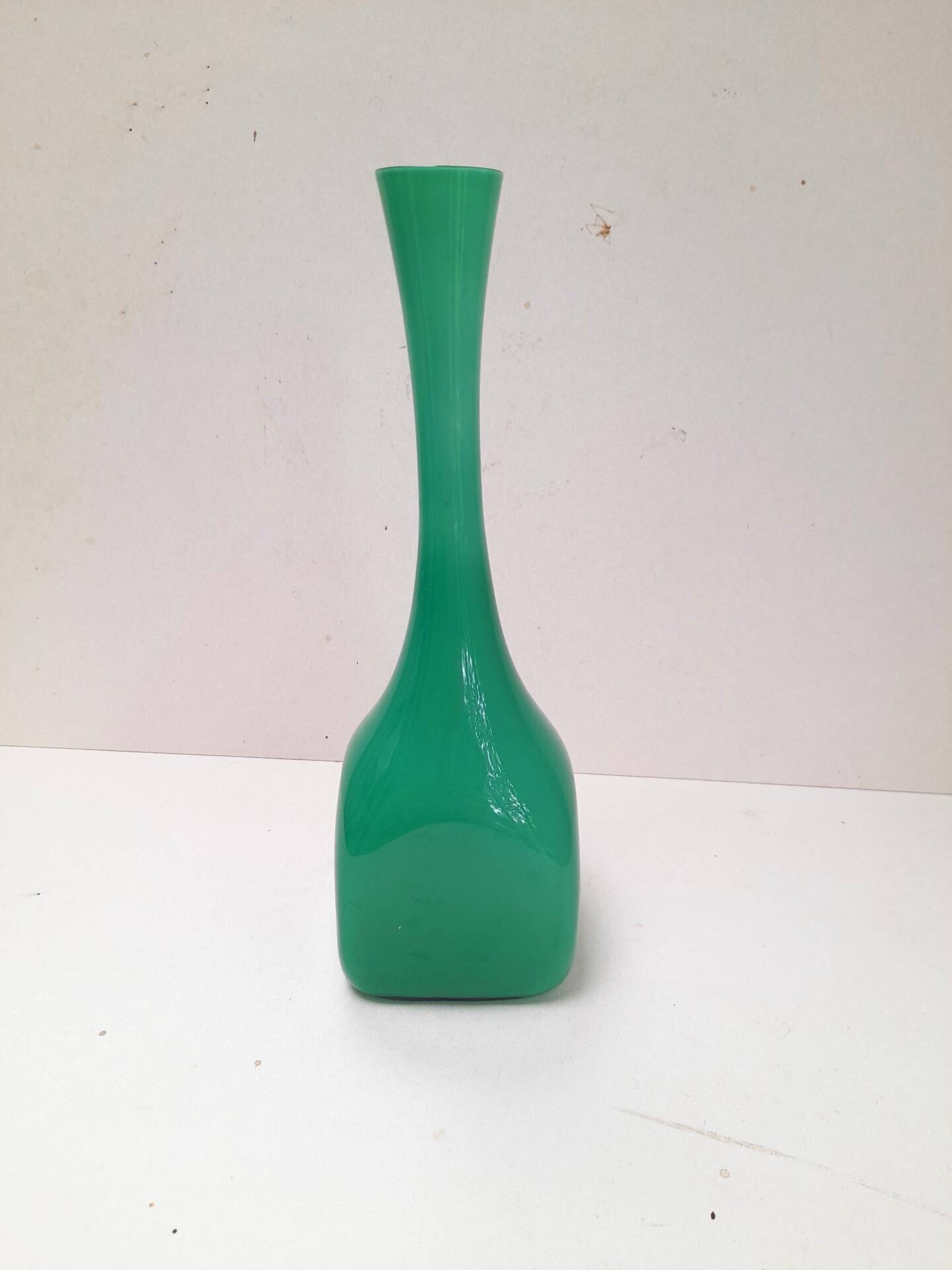 Swedish vase in green opaline