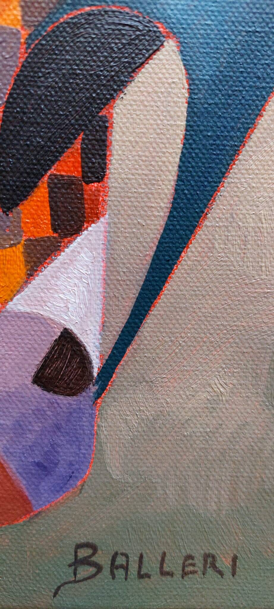 Peinture abstraite franco balleri 2008 huile sur toile