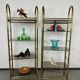 Mid-century design brass shelf