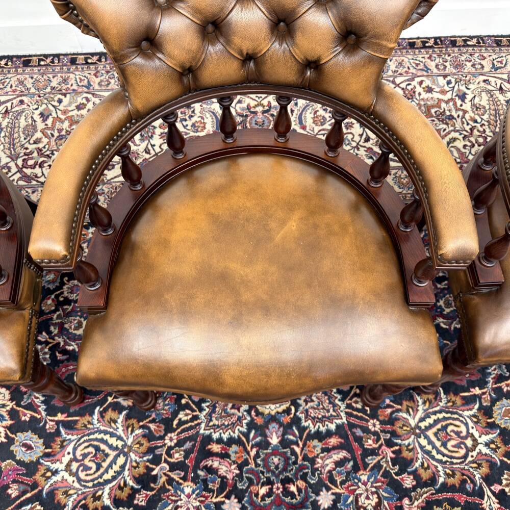 Set of Classic English Springvale Chesterfield Chairs