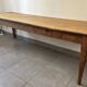 Authentic vintage farmhouse table from the 1950s in solid oak.