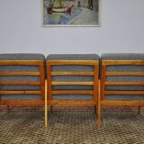 Canapé de style scandinave en merisier, années 1960