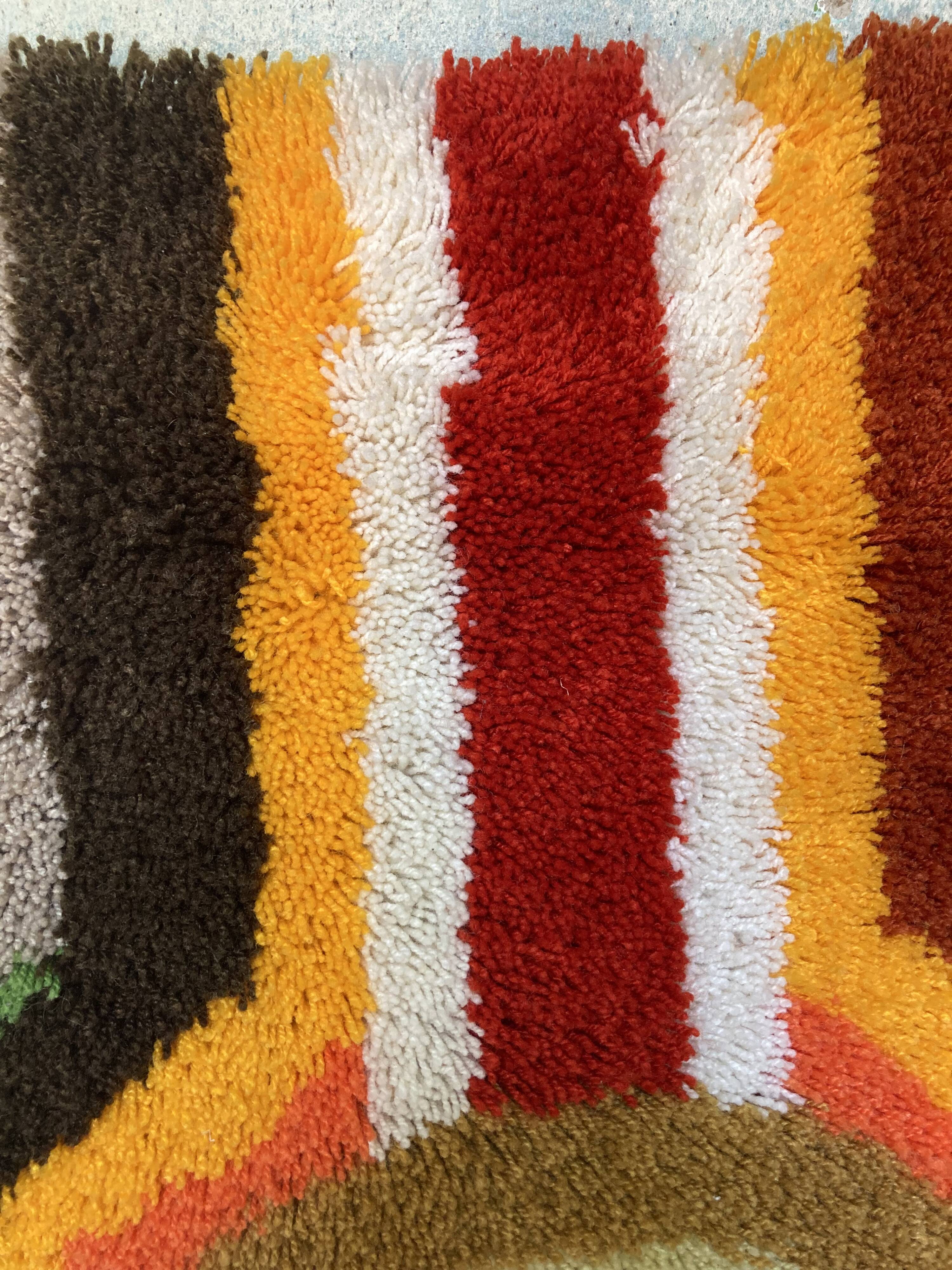 Mid-century modern or Danish Rya style tapestry