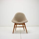 Fauteuil de salon 1960s Miroslav Navratil Shell , Tchécoslovaquie