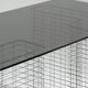 Large "Wire" Desk in Glass and Metal, Terence Conran, 1980s