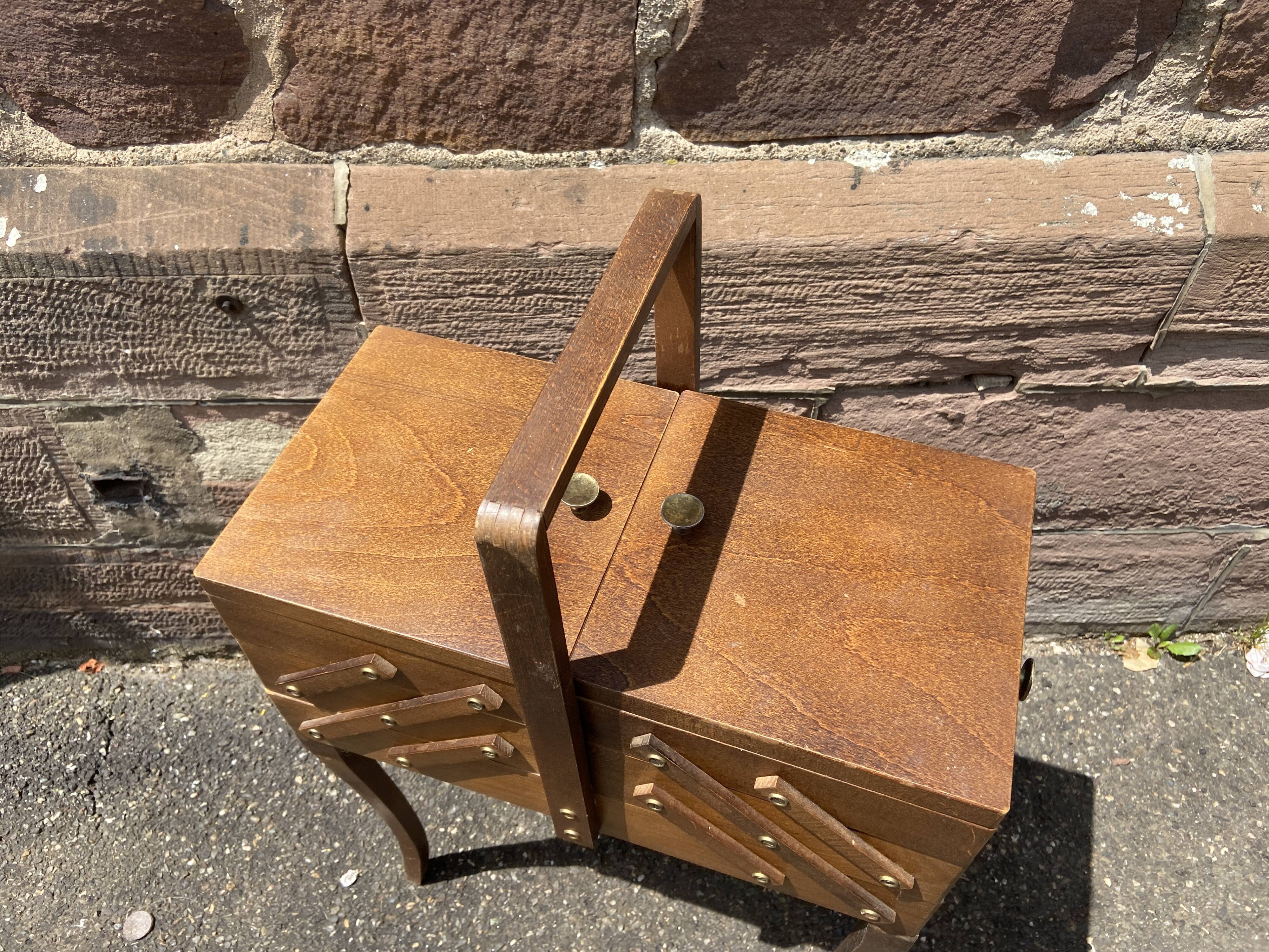 Vintage sewing basket