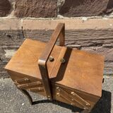 Vintage sewing basket