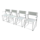 Set of 4 vintage X-Line dining chairs by Niels Jørgen Haugesen Denmark 1977