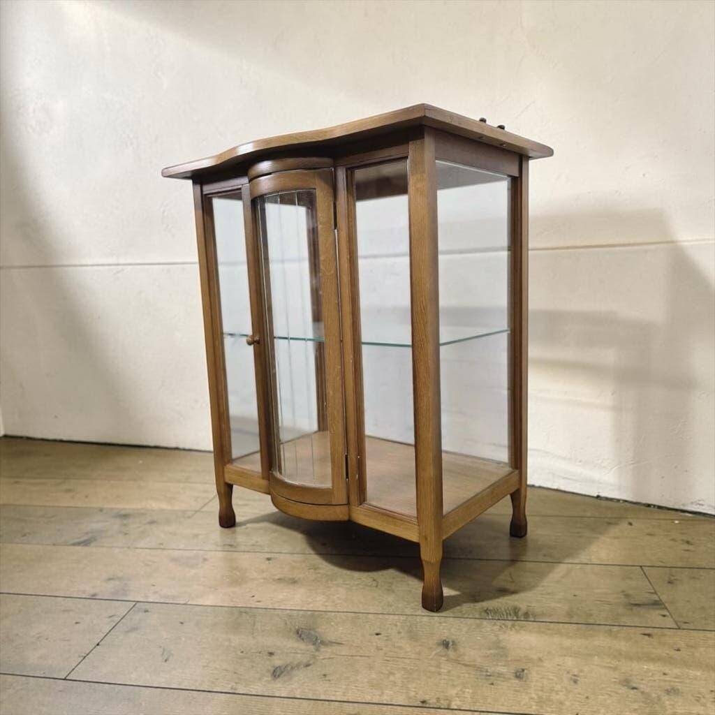 Vintage wooden bar cabinet / display case / shelf