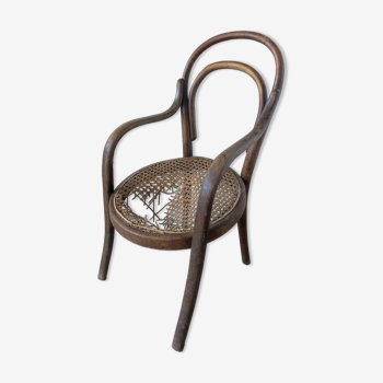 Fauteuil chaise enfant bois courbé