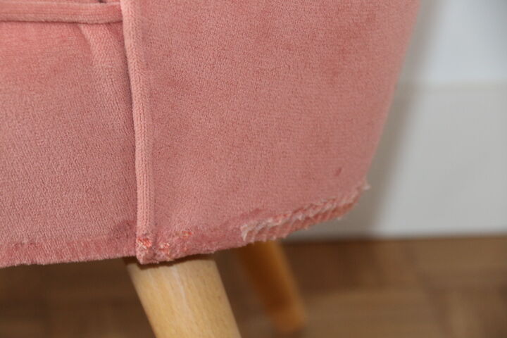 Fauteuil cocktail rose poudré