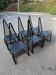 6 curved wooden chairs, Sibau Italy circa 1970