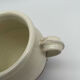 Grease pot, candied in glazed white terracotta