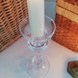 Glass candle holder