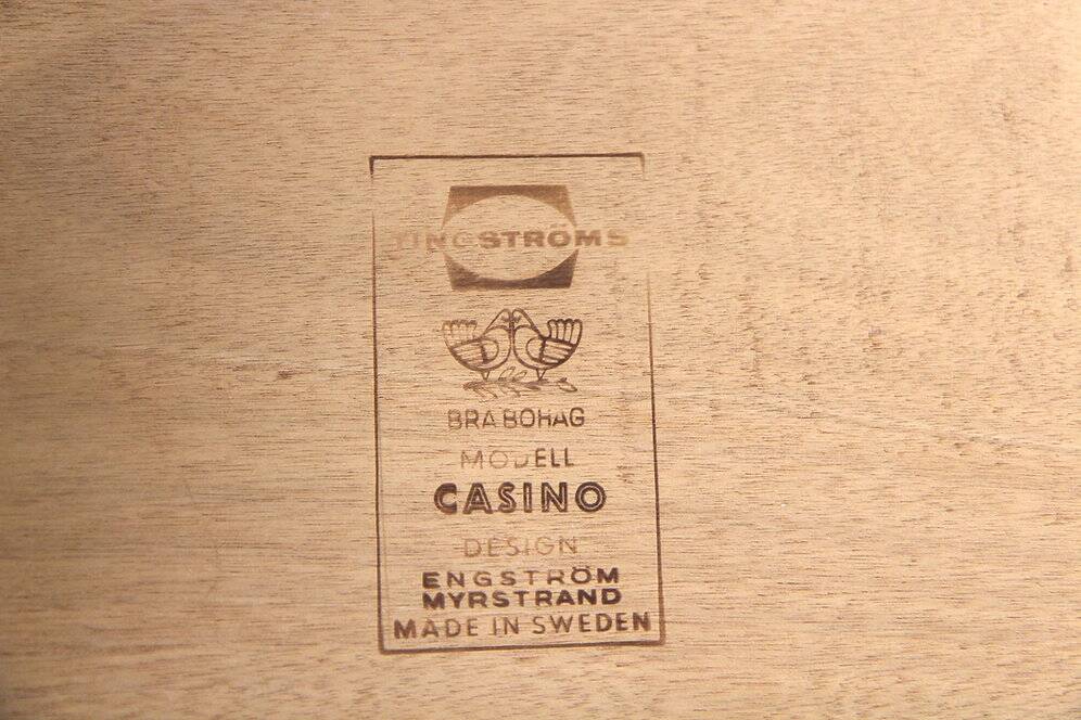 Banc-téléphone "Casino", Engström & Myrstrand, Tingströms, Suède, 1960