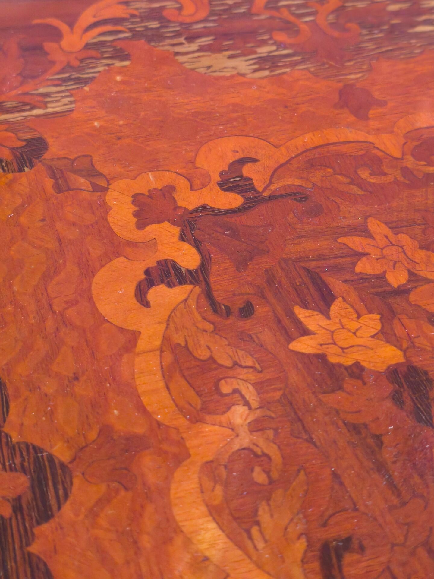 Napoleon III side table with three tiers in marquetry – 19th century