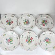Set of 6 flat plates KG Lunéville – model Réverbère