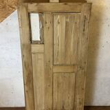 Art Nouveau wardrobe in pine with ceramic tiles, early 20th century.