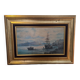 Oil Painting "Marine" Sailing Ships Coastal Scene William Thornley