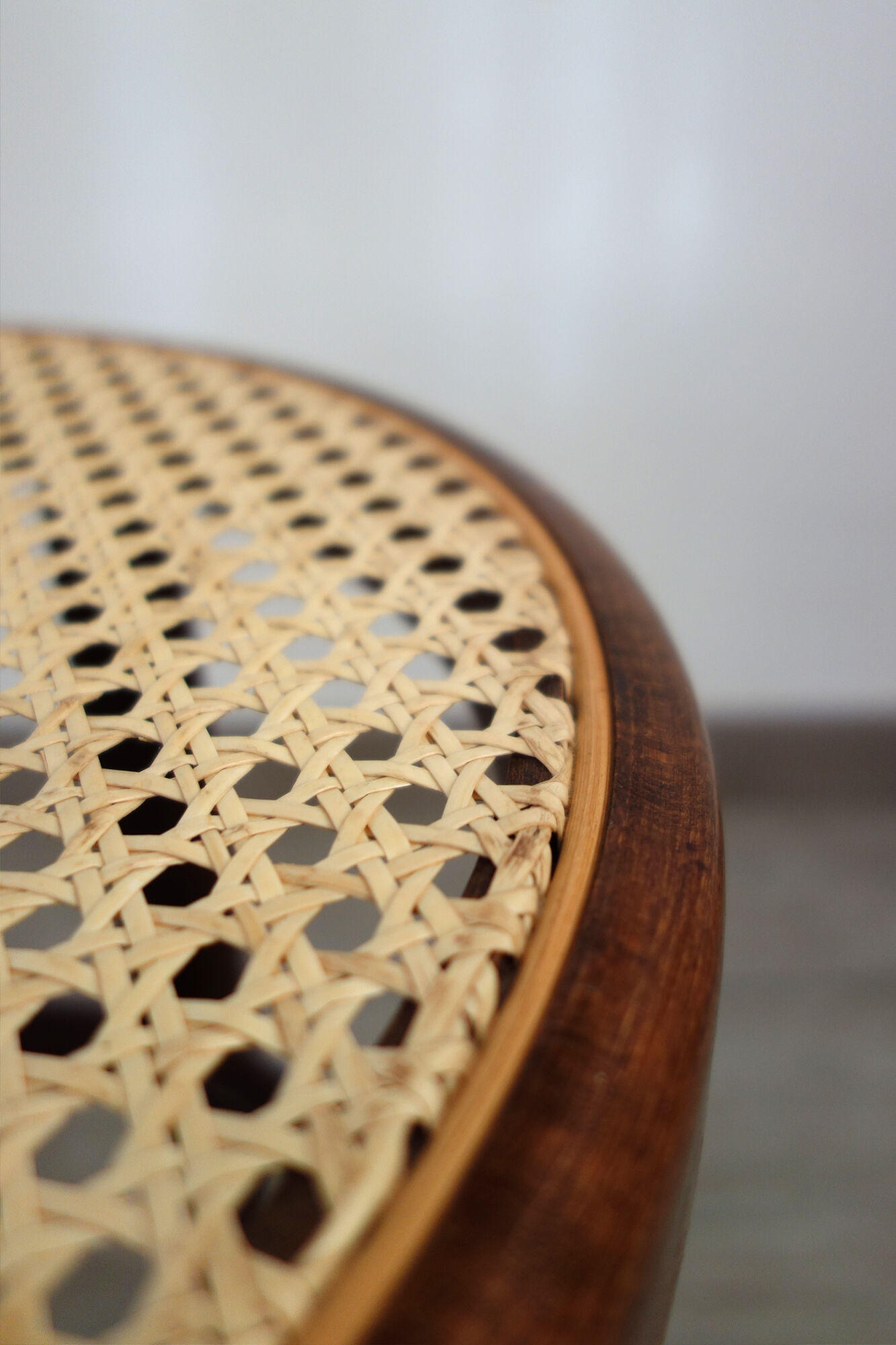 Low canning stool and curved wood