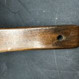 Hand-facing mirror in vintage wood year 70