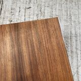 Modernist walnut and chrome coffee table