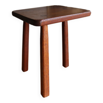 Tabouret tripode brutaliste