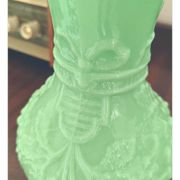 Vase en verre opalin Art Nouveau Portieux Vallerysthal