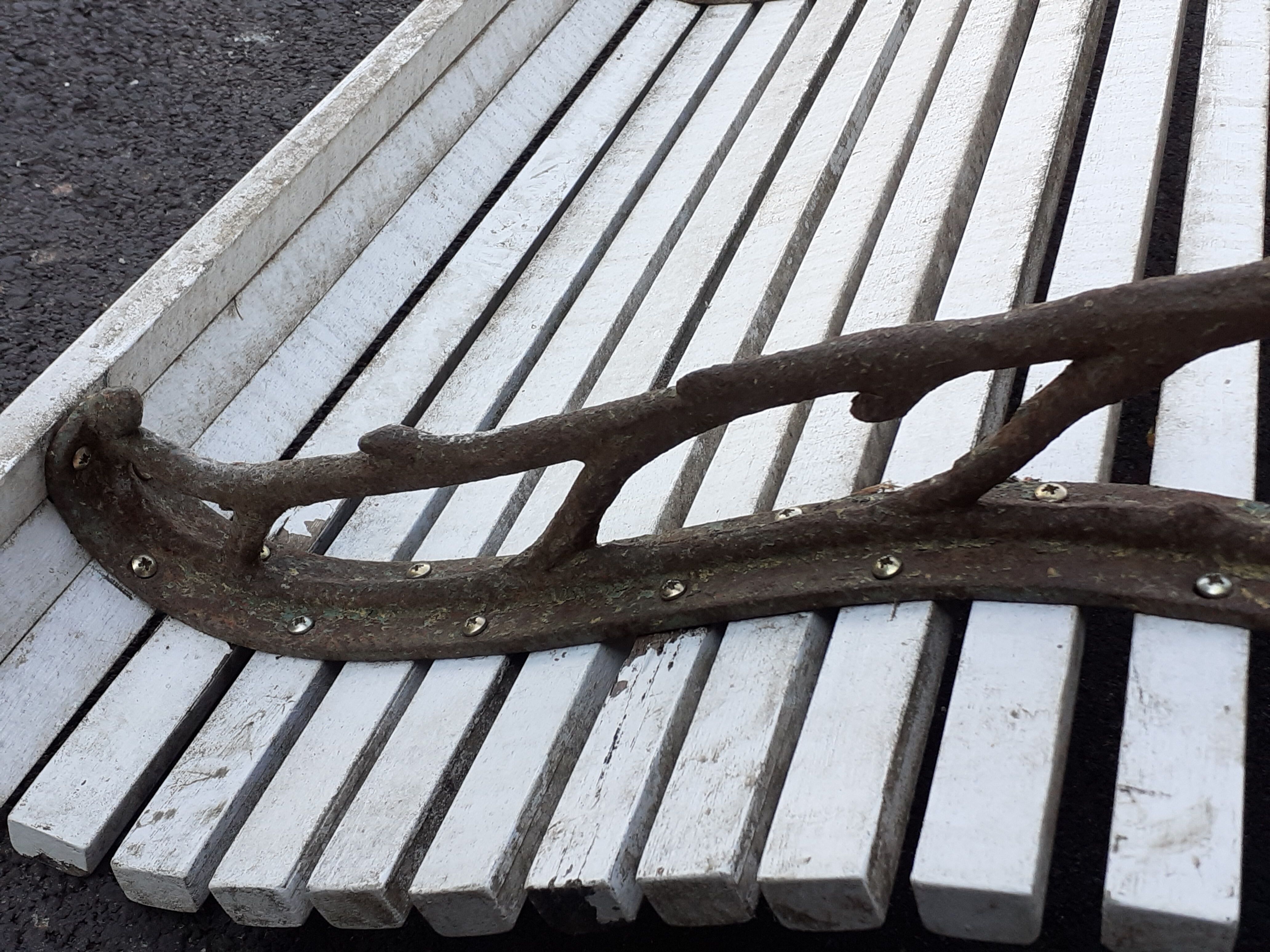 Banc de jardin avec pieds en  fonte
