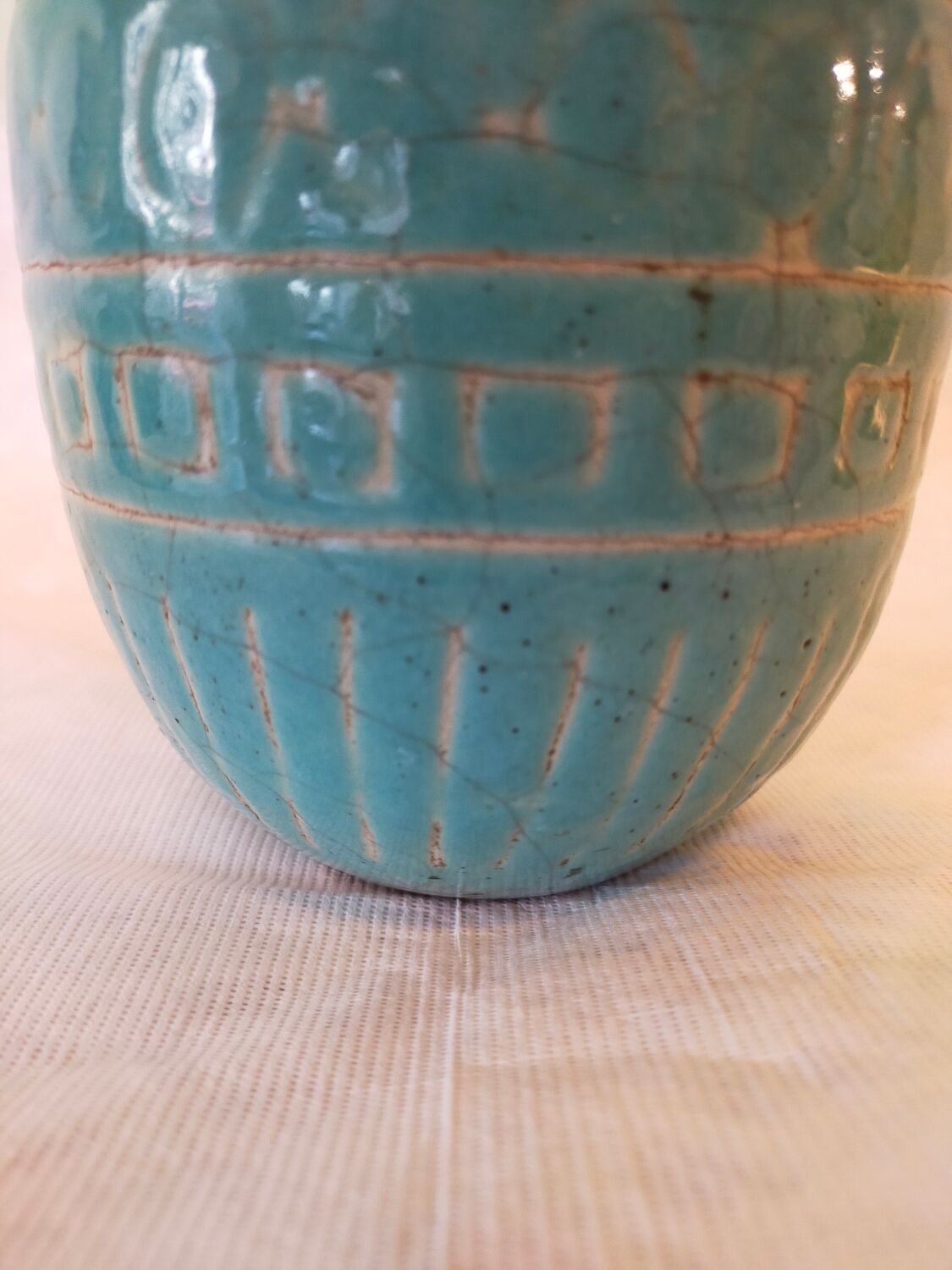 Ceramic vase by Jean Besnard, signed 1930/40
