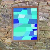 Illustration "blue" Atelier Zyeuter 60 cm x 80 cm