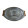 Metal tray for glass dishes for hors d'oeuvres or aperitifs