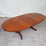 Vtg mid century g plan fresco teak extending 4 - 6 seat oval dining table retro