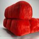 Vintage Modular Sofa in Original Velvet by Mario Bellini for C&B Italia, 1973, Set of 2