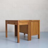 Regain solid elm desk and chest of drawers set