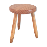 Tripod stool in solid wood – 60s