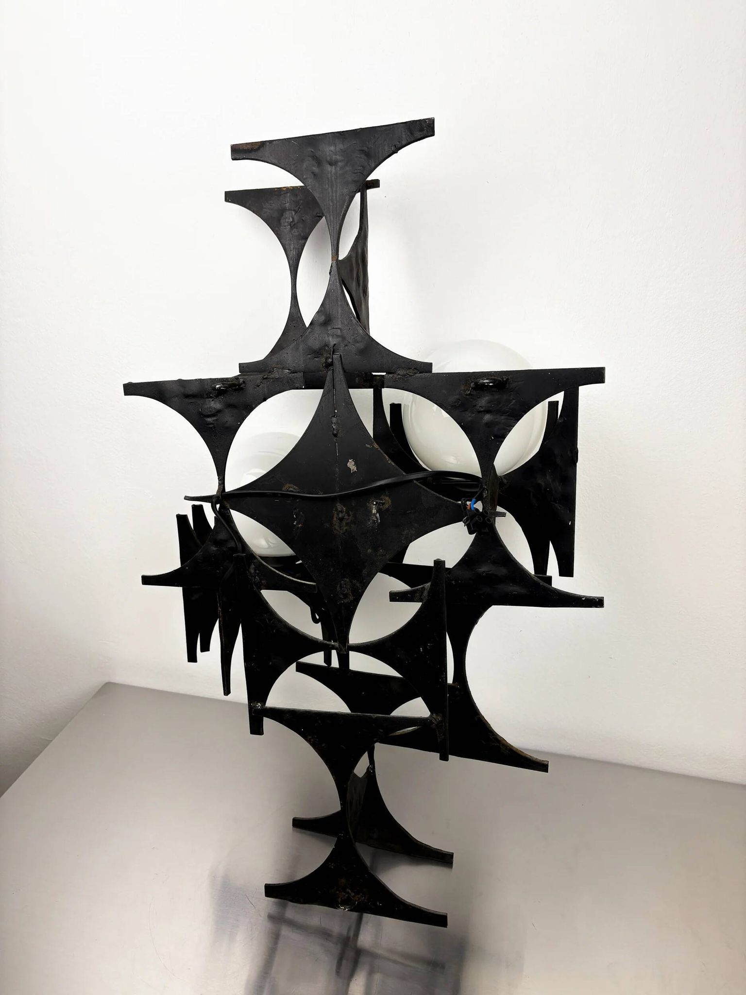 Large brutalist & sculptural wall light by Marc Weinstein, Germany, 1960s