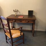 Carved wooden desk