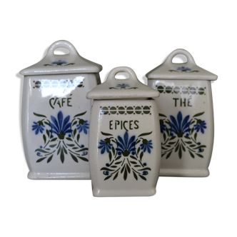 Lot of 3 spice pots