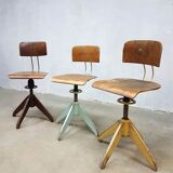 Bemefa vintage industrial workshop chairs desk chair factory stools Rowac