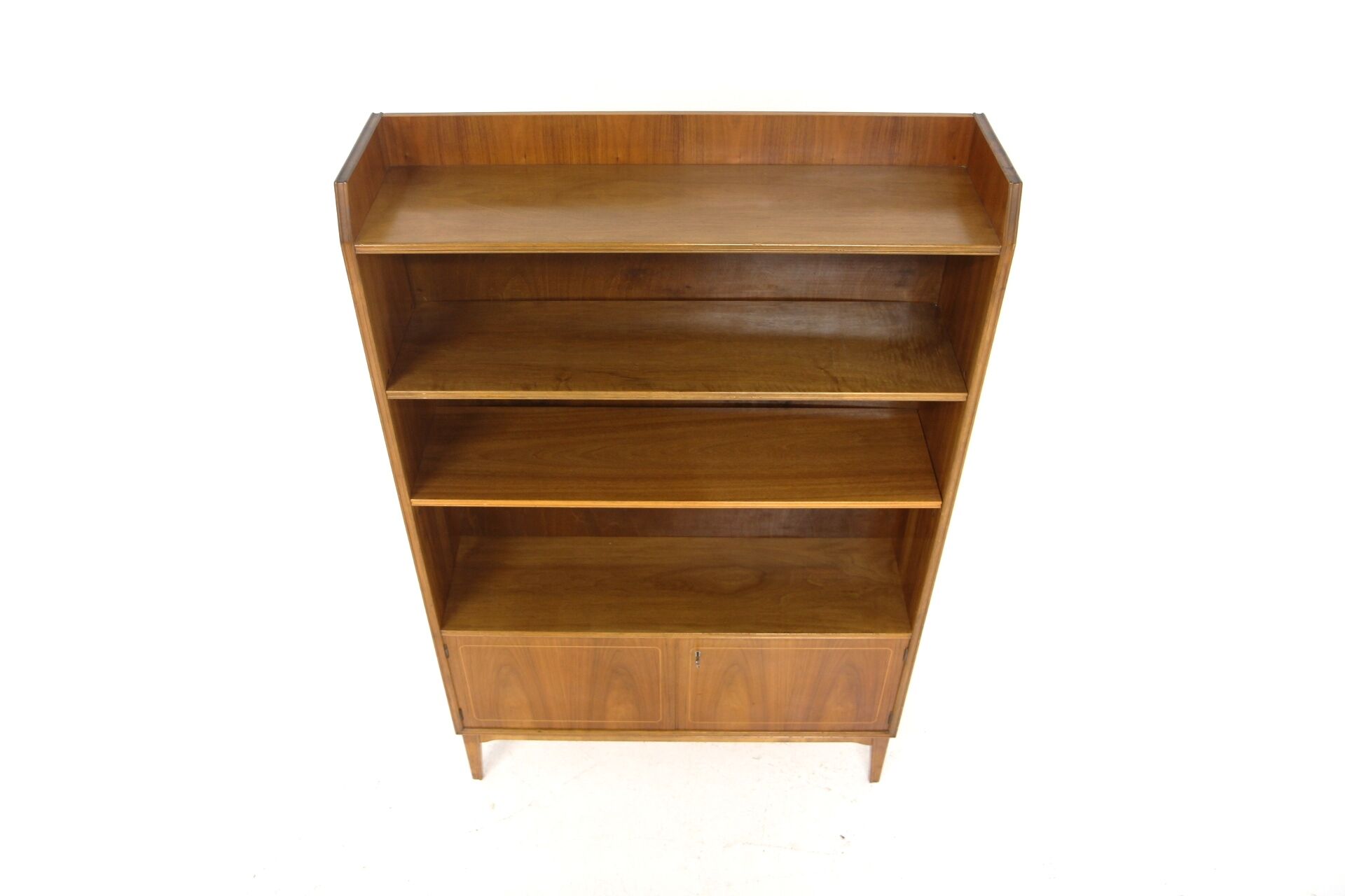 Scandinavian Walnut Library, Svensk Möbelindustri, Sweden, 1960