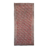 Tapis pour salon, tapis kilim turc rouge, 151x336 cm