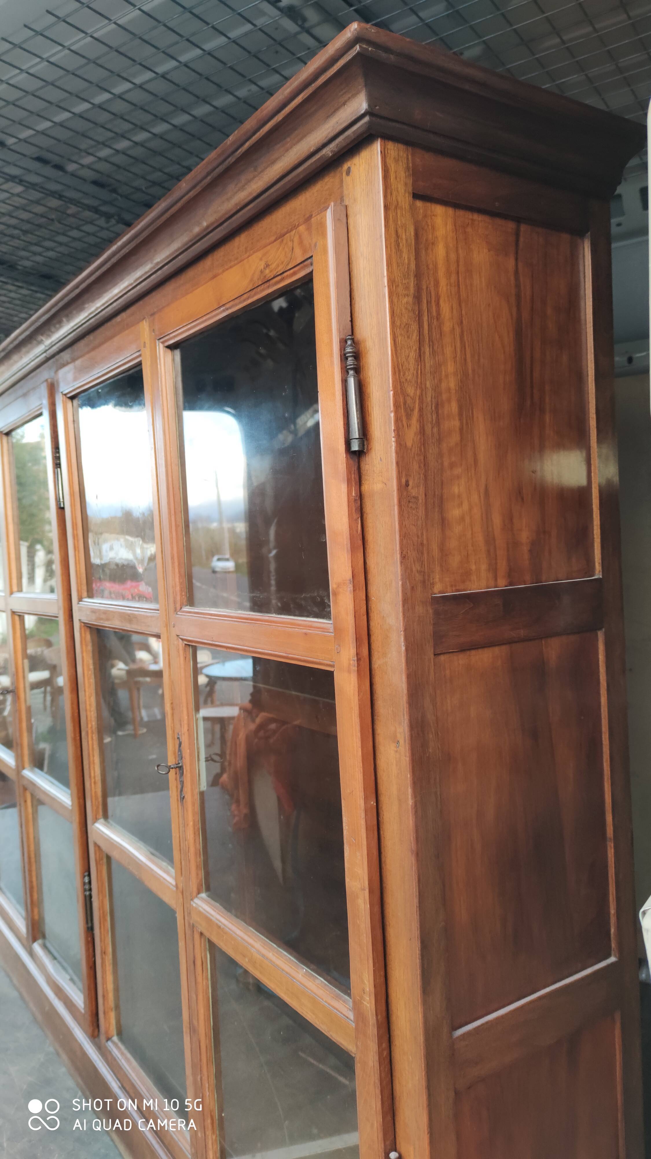 4-century blond walnut library