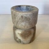 Diabolo marble candle holder