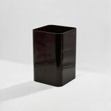Iconic Kartell 4672 Dark Brown Plastic Paper Basket - Ufficio Tecnico Design