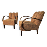 Set of Vintage Armchairs by Jindrich Halabala, 1940s