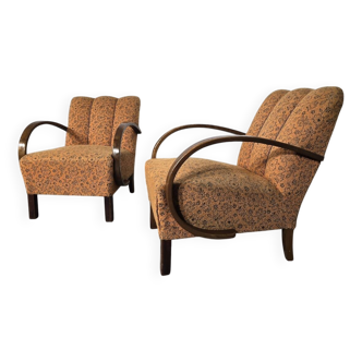 Ensemble de fauteuils vintage par Jindrich Halabala, années 1940